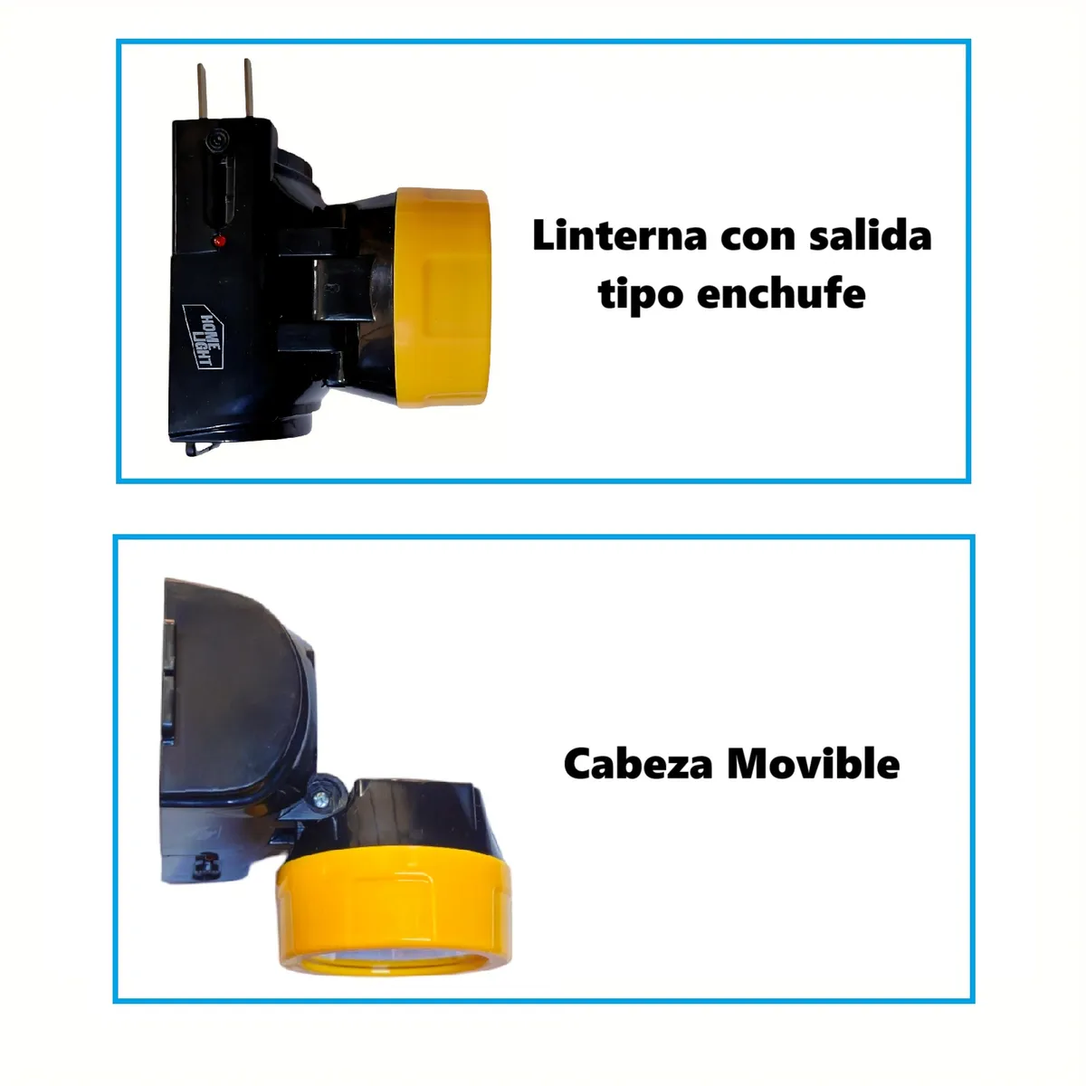 HOME LIGHT - Linterna Led de Cabeza Minera Recargable