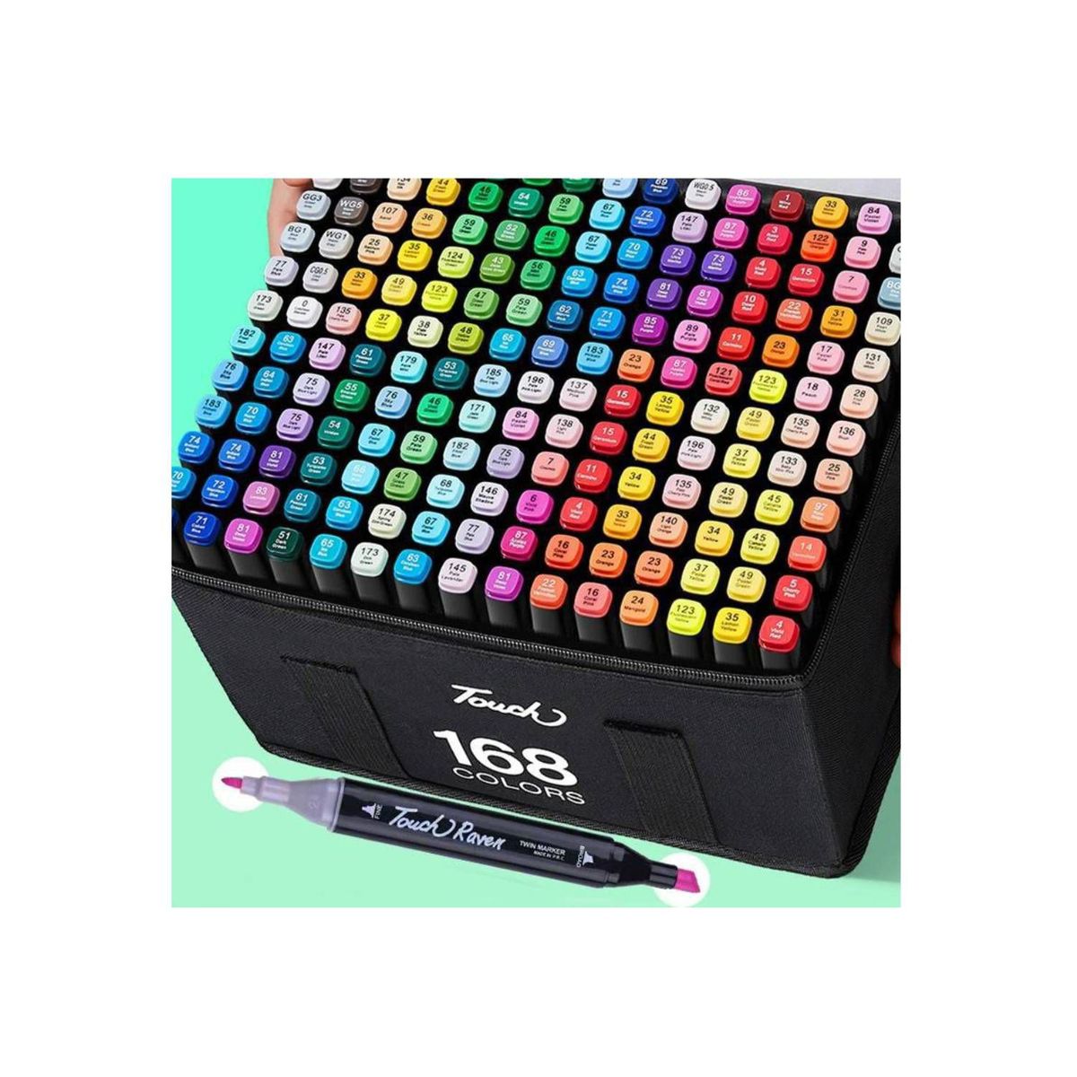 GENERICO - SET DE 168 PLUMONES TOUCH