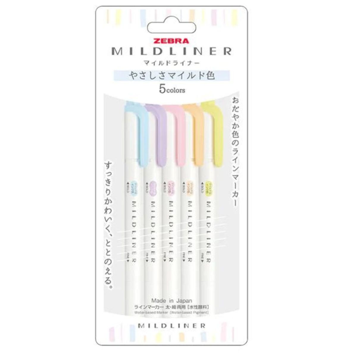 ZEBRA - Set 5 marcadores Zebra Mildliner Gentle
