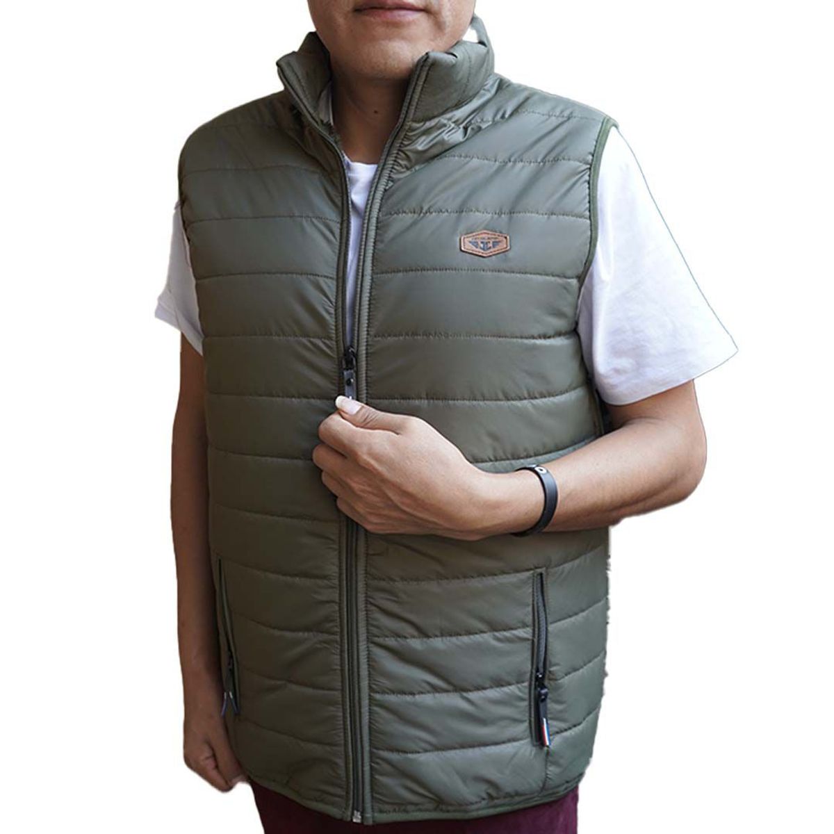 JUST - CHALECO VERDE MILITAR ACOLCHADO