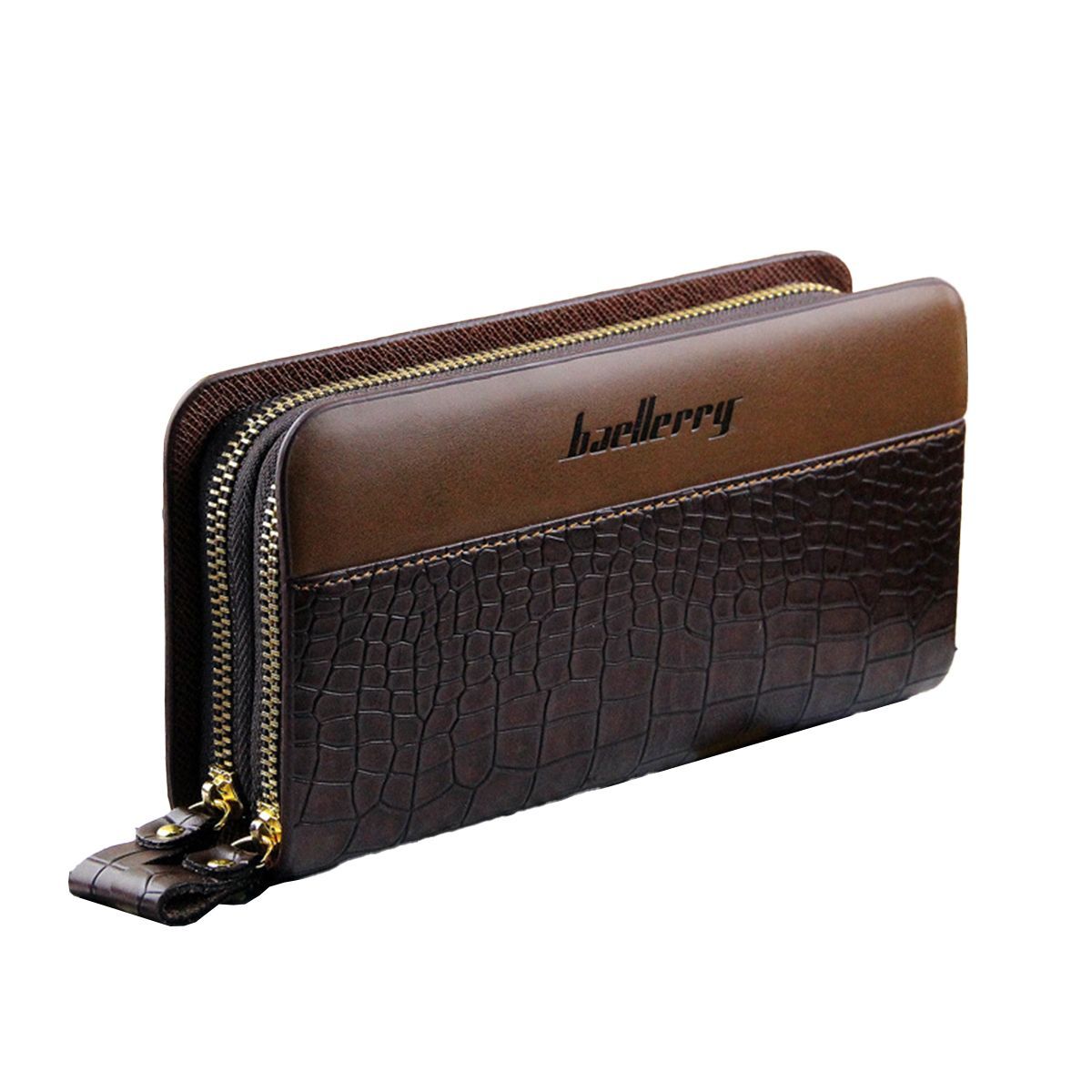 ZIMRAHYG - Billetera Larga Gran Capacidad Cuero Moda Para Hombre