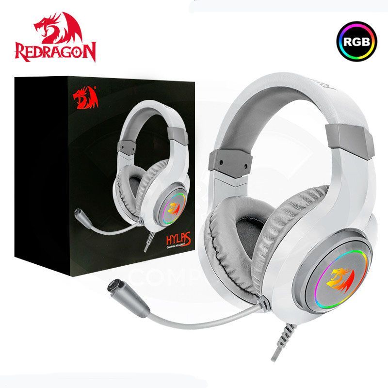 GENERICO - Auriculares Redragon HYLAS H260W-RGB BLANCO