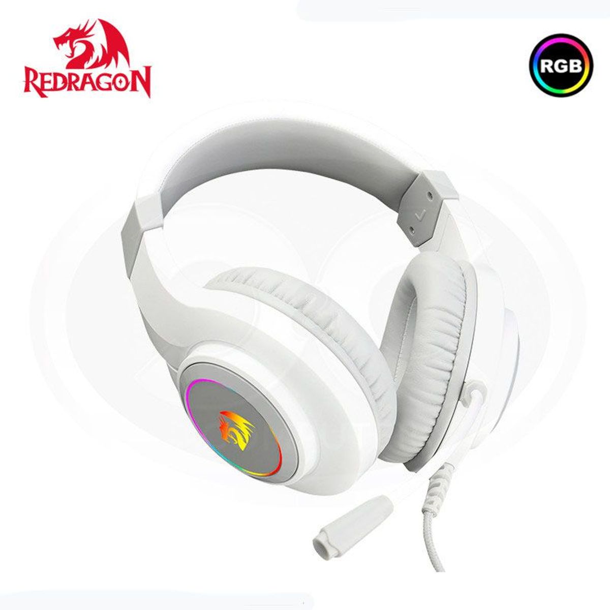 GENERICO - Auriculares Redragon HYLAS H260W-RGB BLANCO