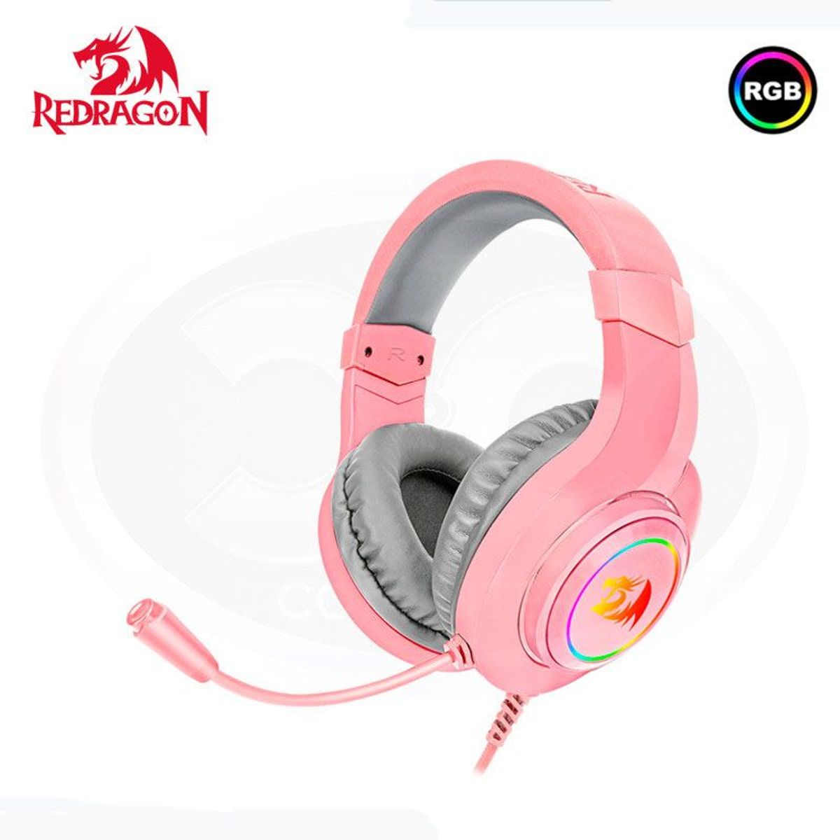 REDRAGON - Auriculares Redragon HYLAS H260P-RGB PINK