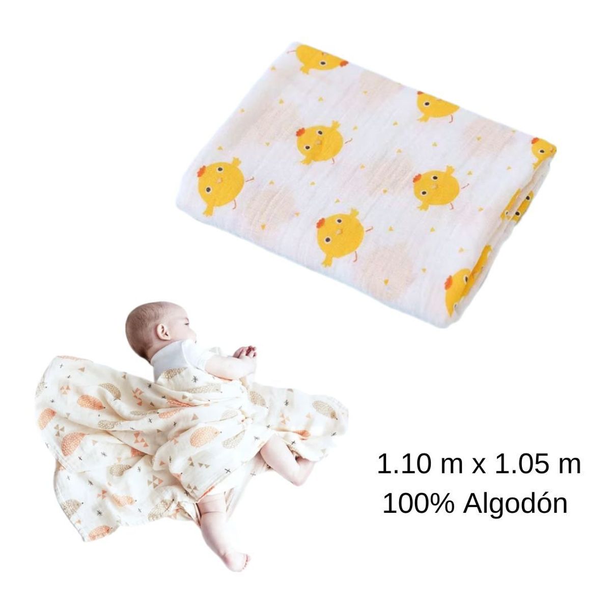 GENERICO - Manta Muselina para bebé mod8