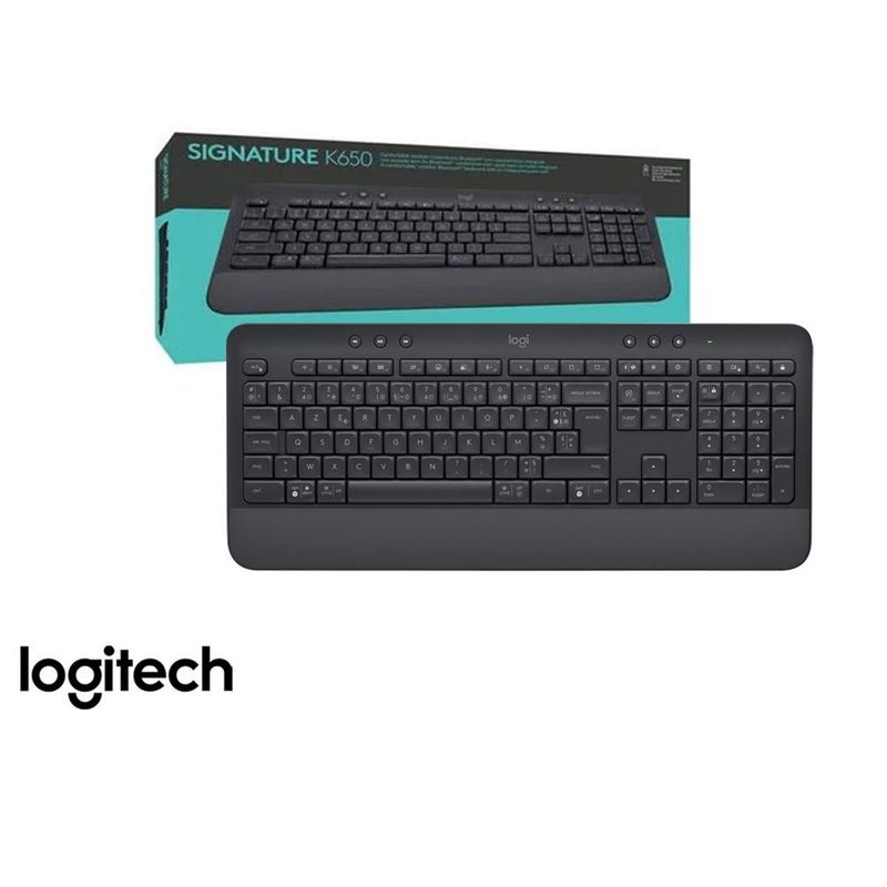 LOGITECH - Teclado Logitech Signature K650 Wireless Español Grafito 920-010910