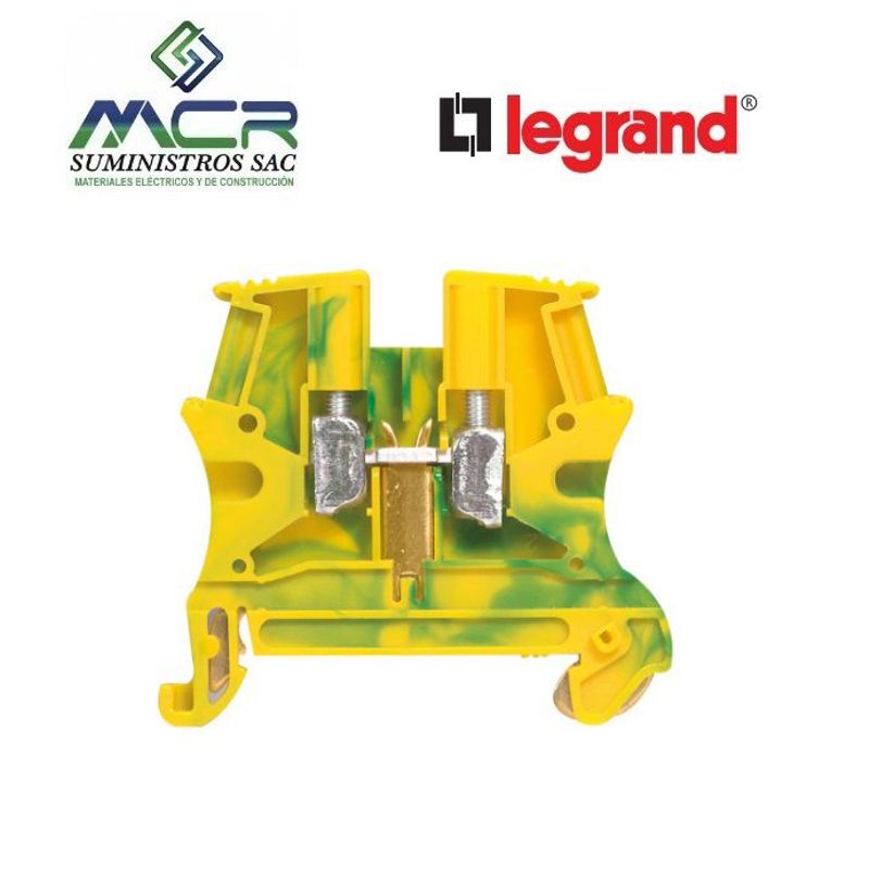 LEGRAND - BORNERA PARA RIEL DIN DE 2.5 MM TIERRA LEGRAND 10 UND