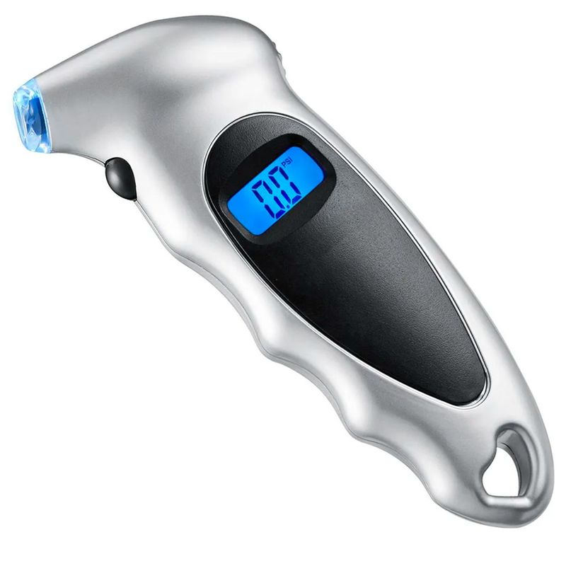 GENERICO - Medidor De Presión Digital Gris Neumáticos Auto Camionetas