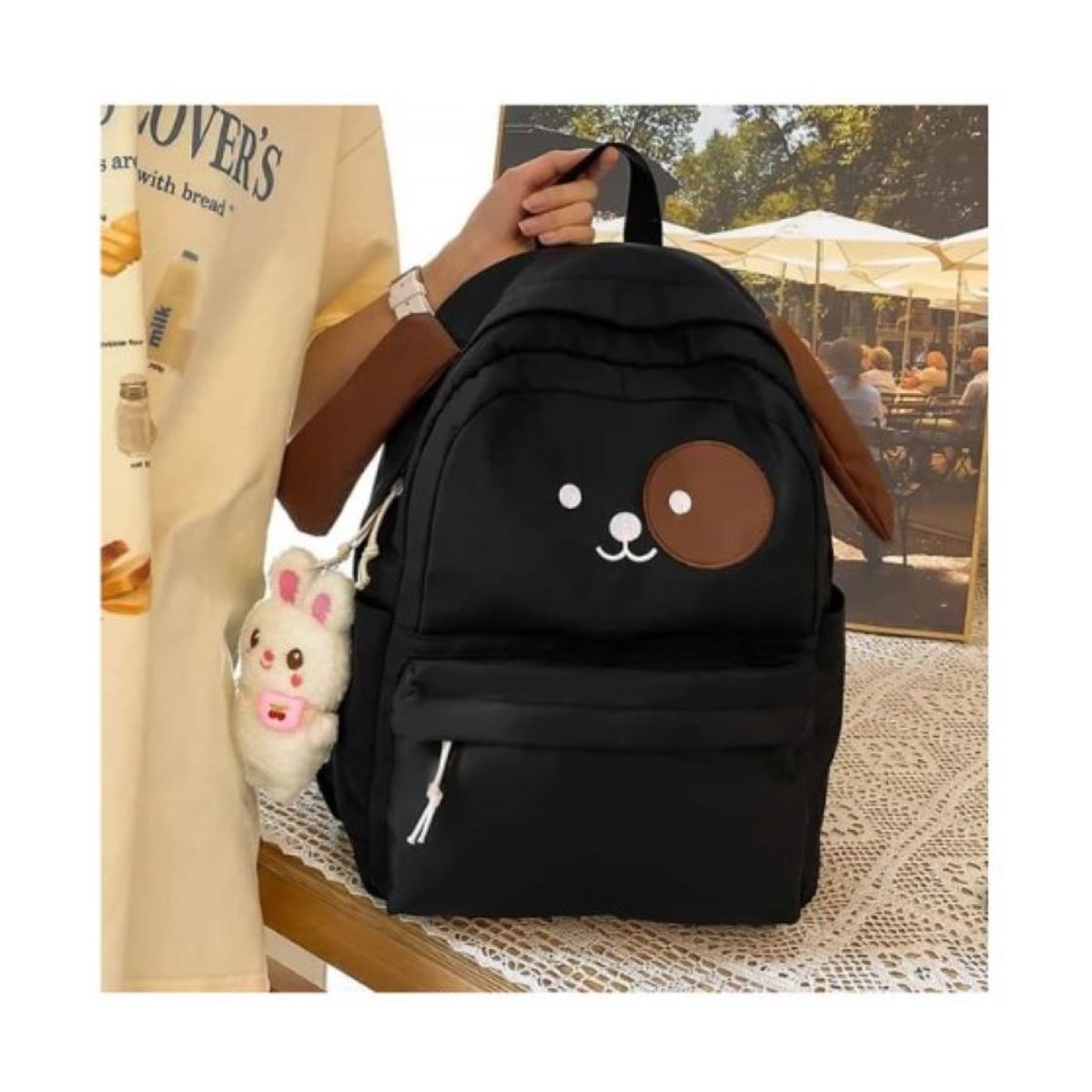 GENERICO - MOCHILA JUVENIL DOG COLOR NEGRO