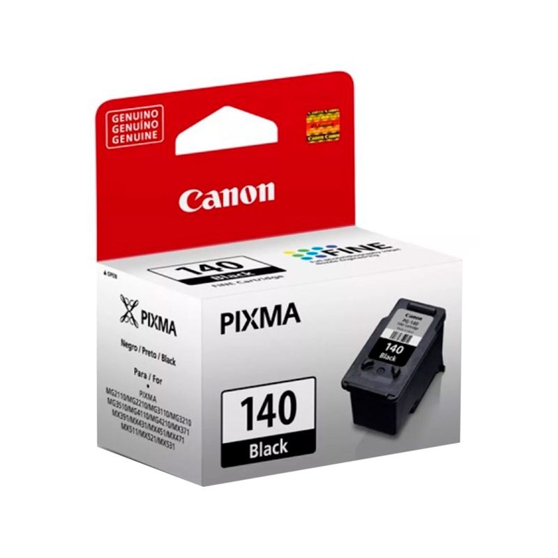 CANON - CARTUCHO DE TINTA CANON PG-140 8ML NEGRO PIXMA MG2110 P/N:  5201B001AA