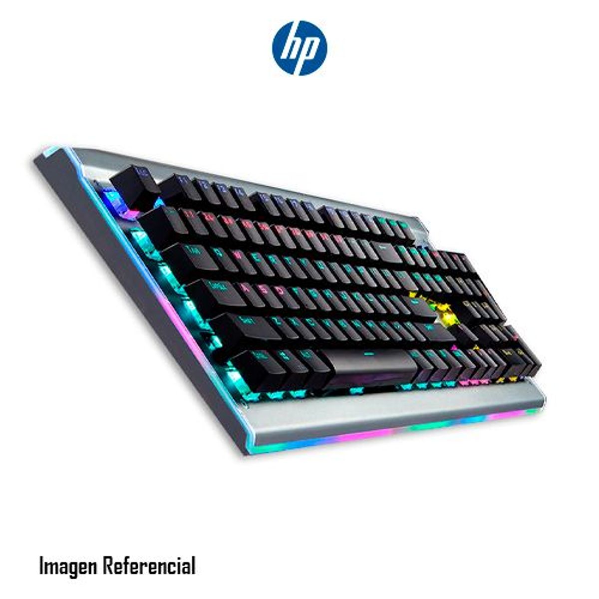 HP - TECLADO MECANICO GAMING HP GK520 LED, RGB - P/N: 9AJ59AA#ABM