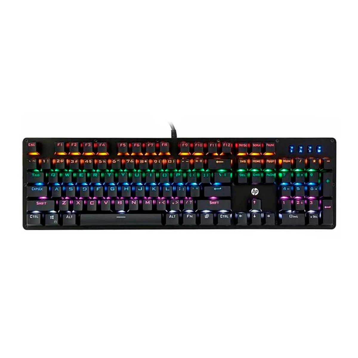 HP - TECLADO MECANICO GAMING HP GK100 RAINBOW NEGRO RGB P/N: GKHPGK100S