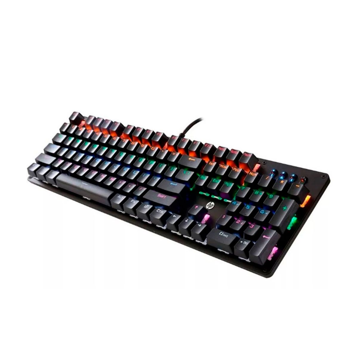 HP - TECLADO MECANICO GAMING HP GK100 RAINBOW NEGRO RGB P/N: GKHPGK100S