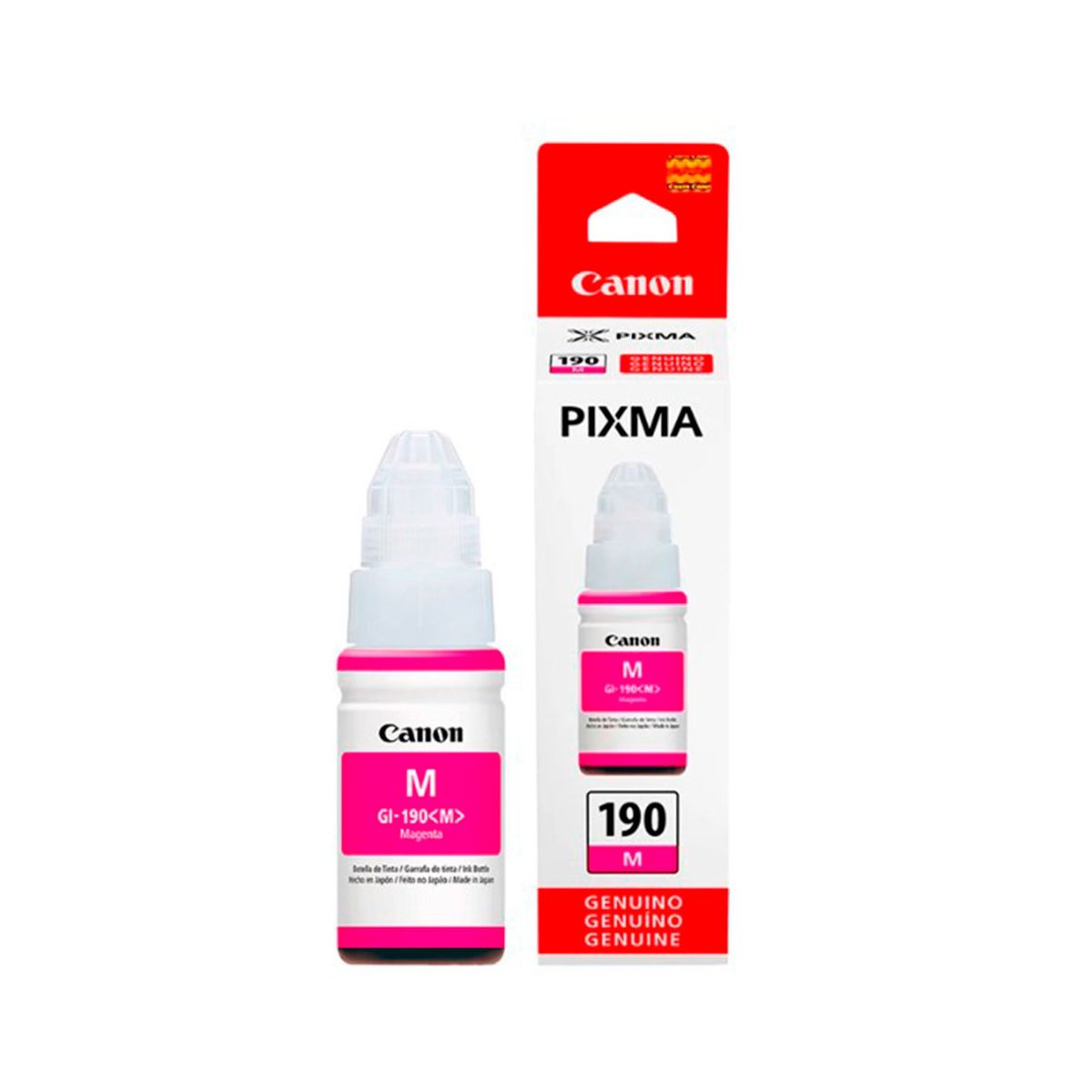 CANON - TINTA CANON GI-190M MAGENTA G1100/G2100/ G3100/G3110 P/N: 0669C001AA