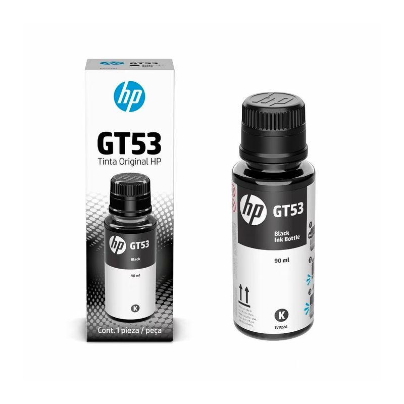 HP - TINTA HP GT53 NEGRO 90ML HP SMART TANK 115 318 319 P/N: 1VV22A