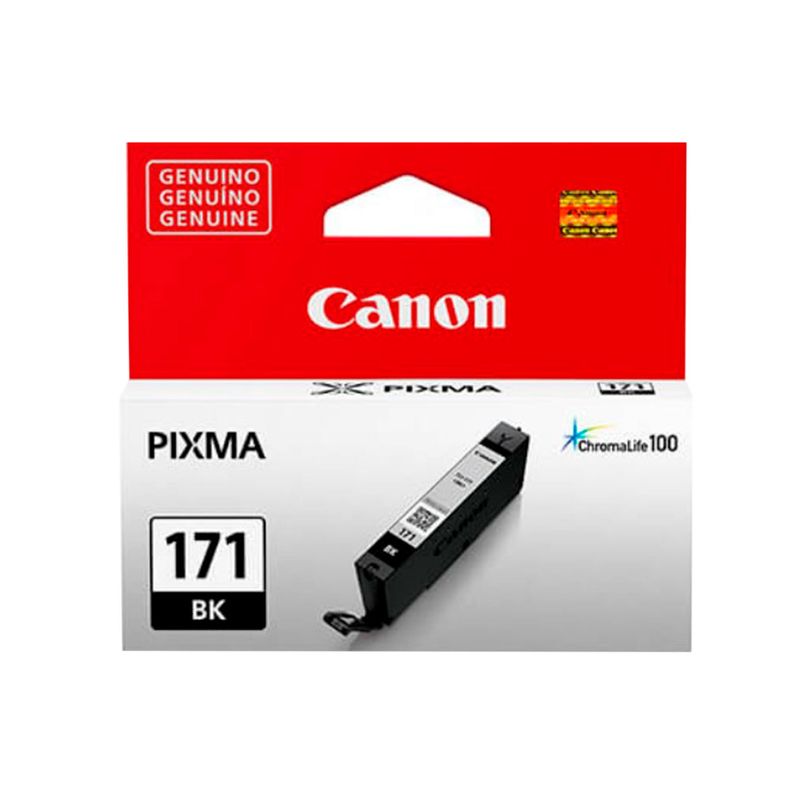 CANON - TINTA CANON CLI-171 NEGRO PIXMA MG7710N PIXMA MG6810 P/N: 0405C001