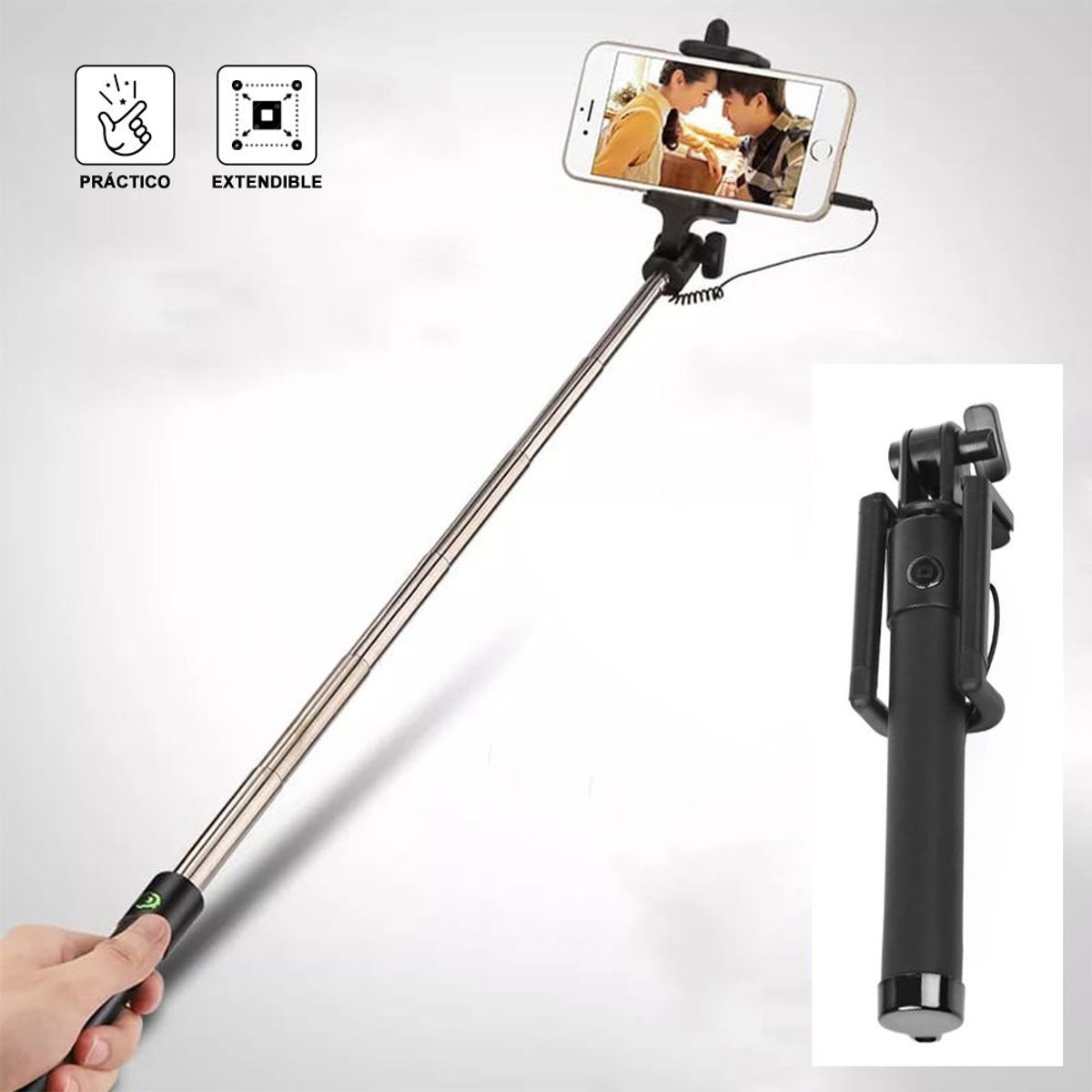 INTERLUD - Palo Selfie Stick Interlud Negro APC230014