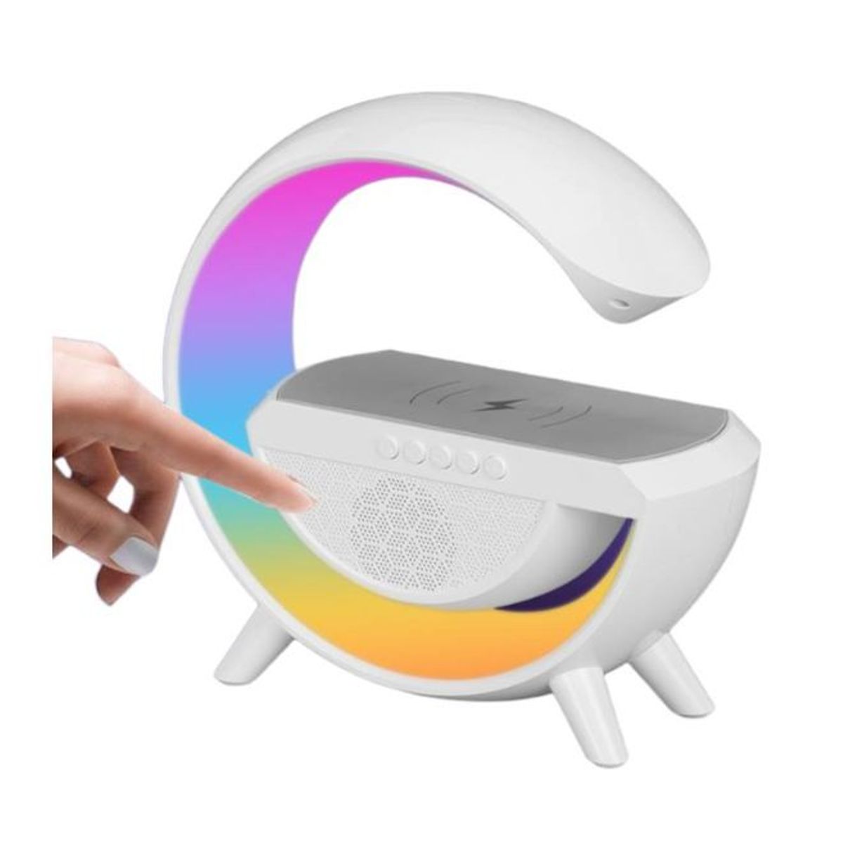 GENERICO - Lampara Led Inteligente Bluetooh Cargador Inalambrica