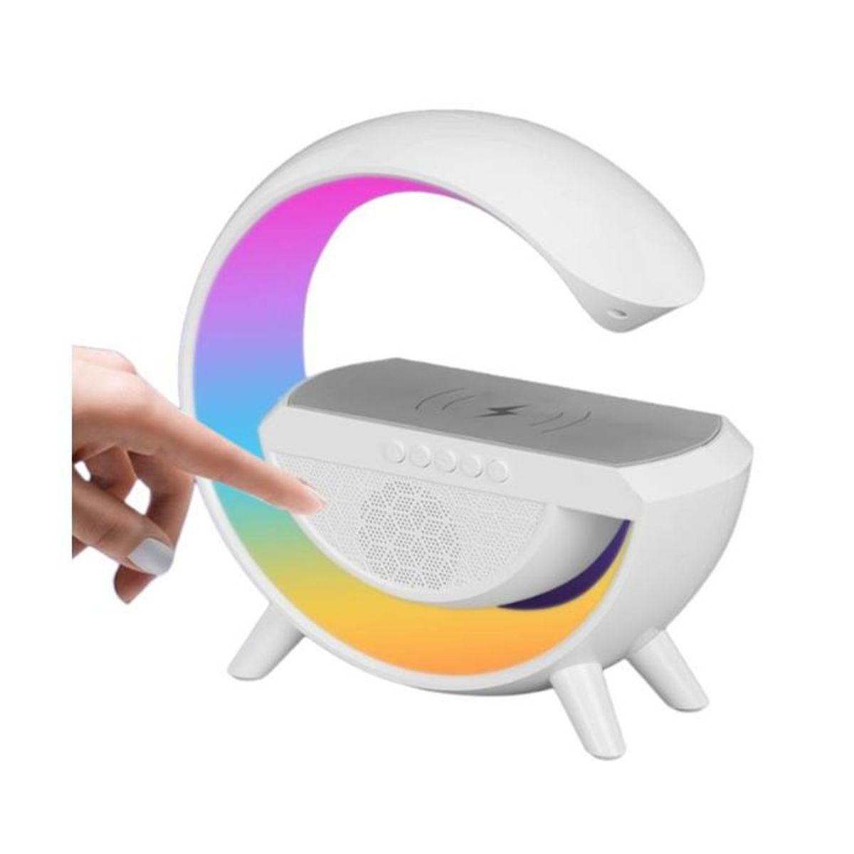 GENERICO - Lampara Led Inteligente Bluetooh Cargador Inalambrica