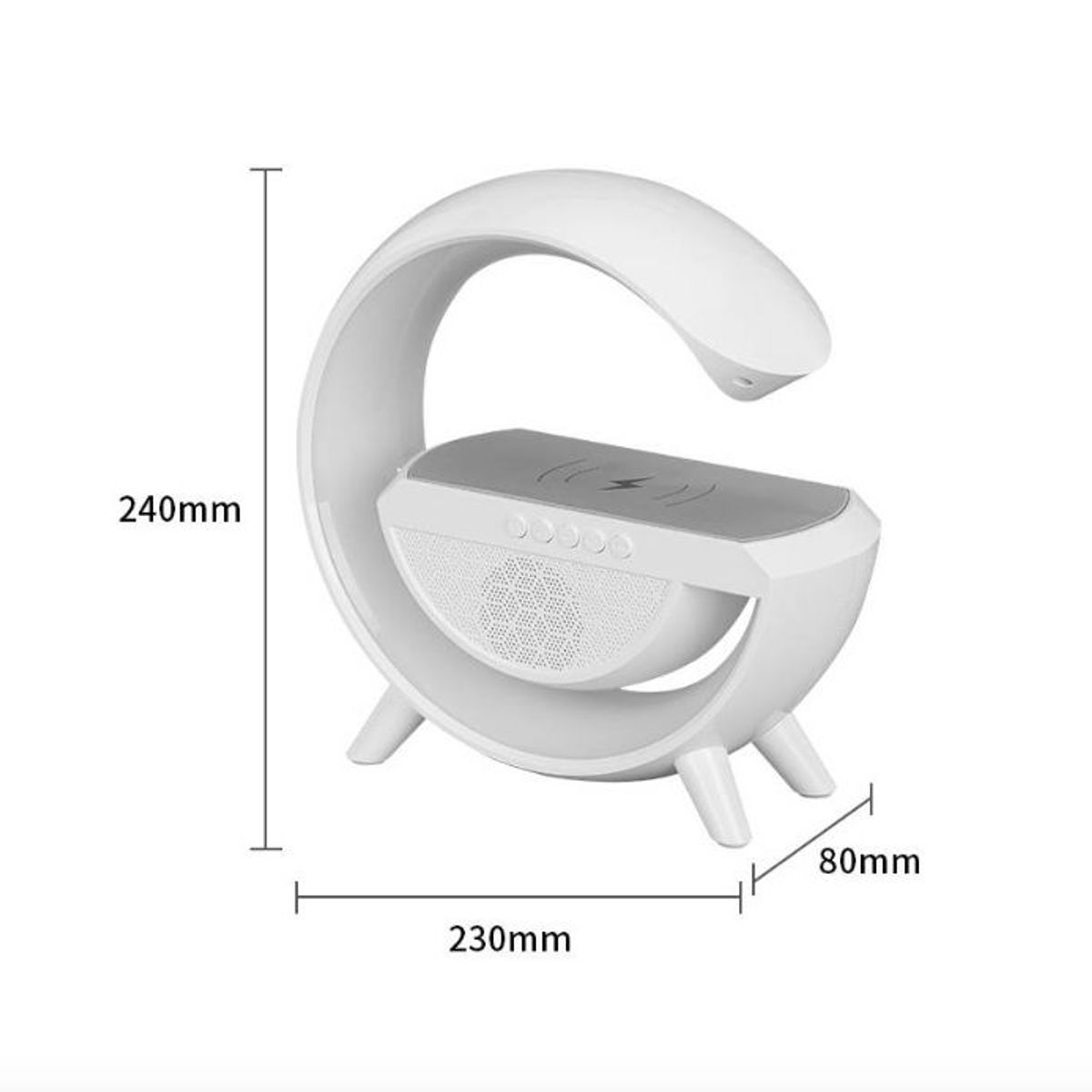 GENERICO - Lampara Led Inteligente Bluetooh Cargador Inalambrica