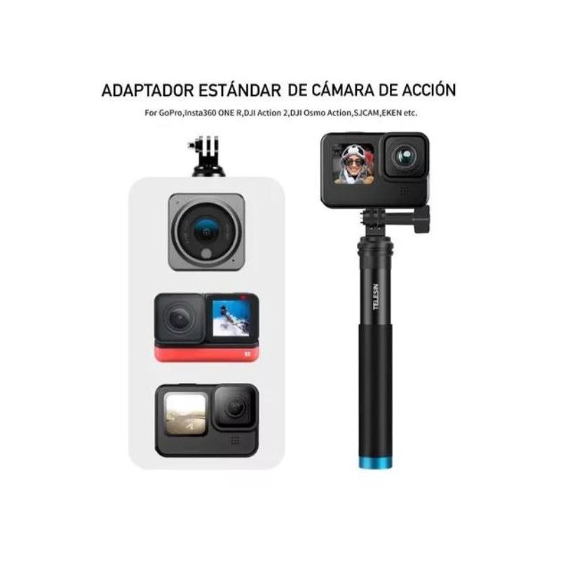 GENERICO - Palo De Selfie Extensible De Mano Para Gopro
