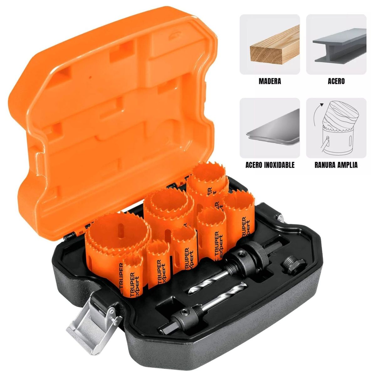 TRUPER - Brocasierras bimetálicas 14 Piezas, Truper Expert