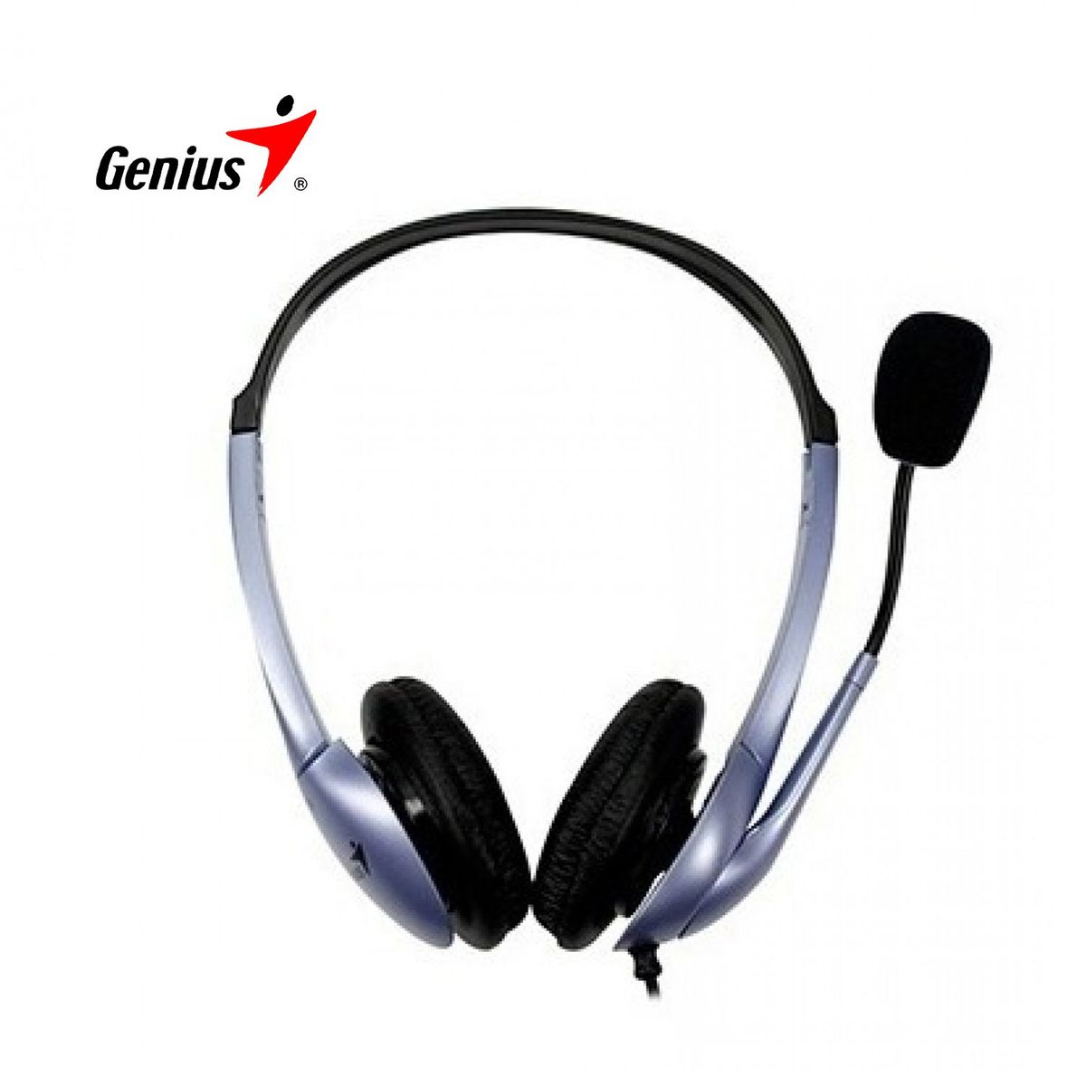 GENIUS - Audifonos Genius Con Micrófono Blue HS-04S Volp Chatting para PC