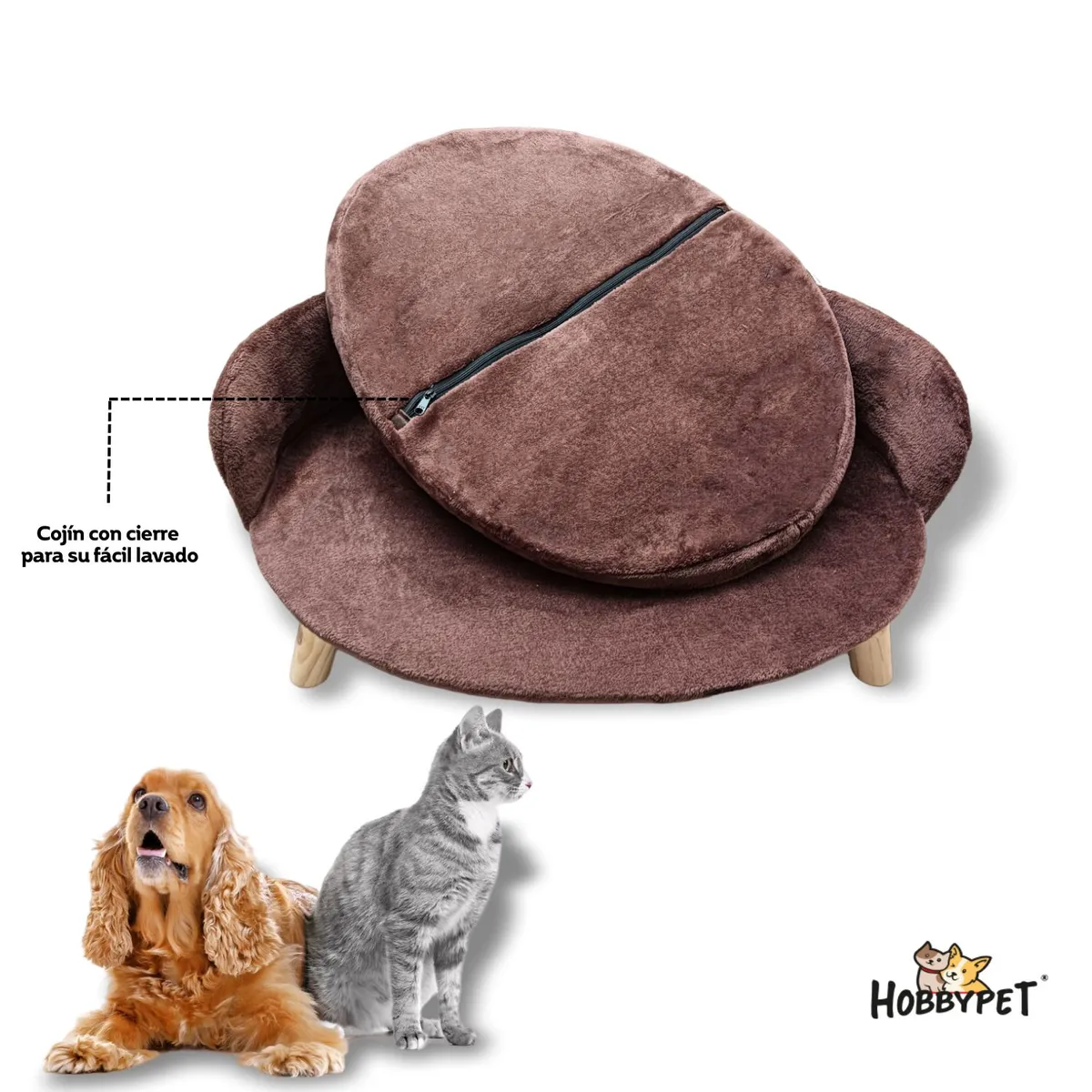 GENERICO - Sofá cama para mascotas - Talla XL - Marron