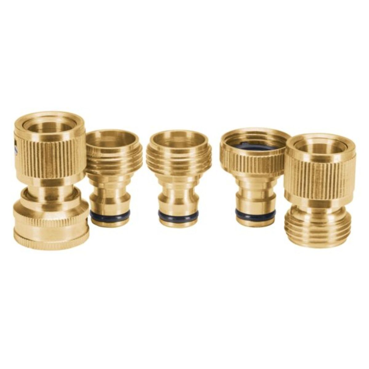 TRUPER - Juego de 5 conectores rápidos sistema click 3/4", para riego,