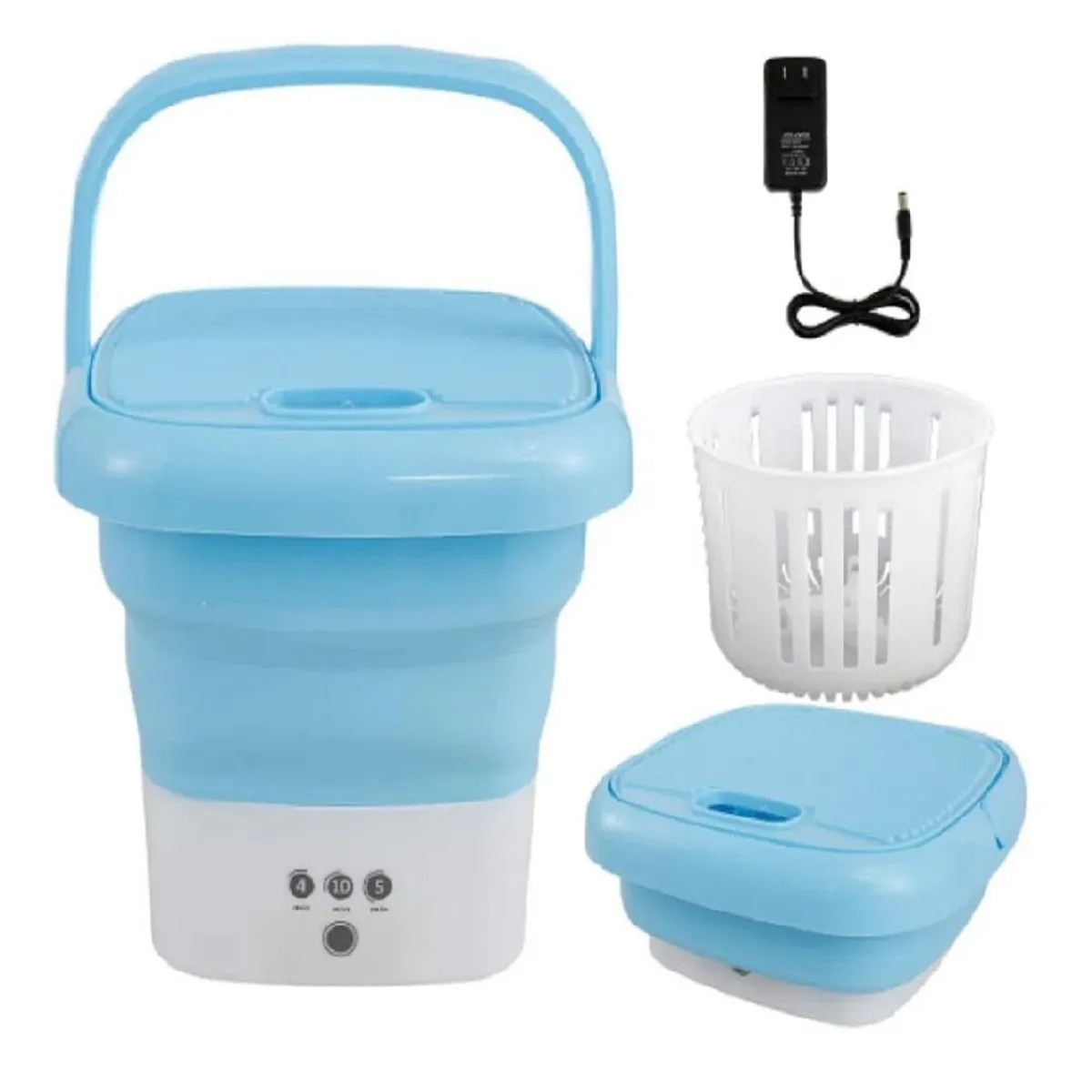 GENERICO - Mini Lavadora Plegable Portátil