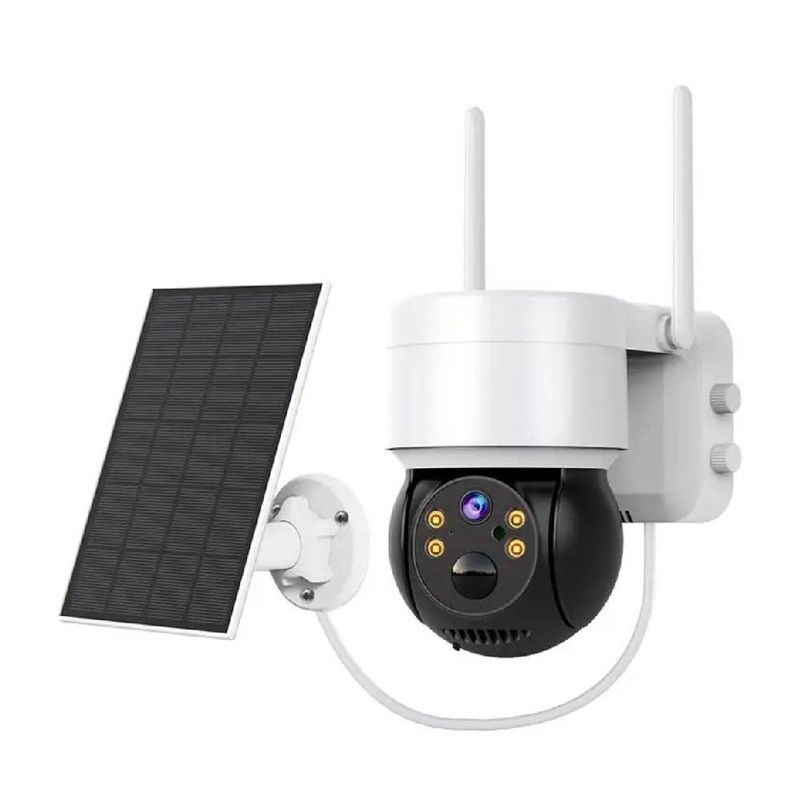 GENERICO - Cámara Solar Recargable WIFI Full HD Visión Nocturna