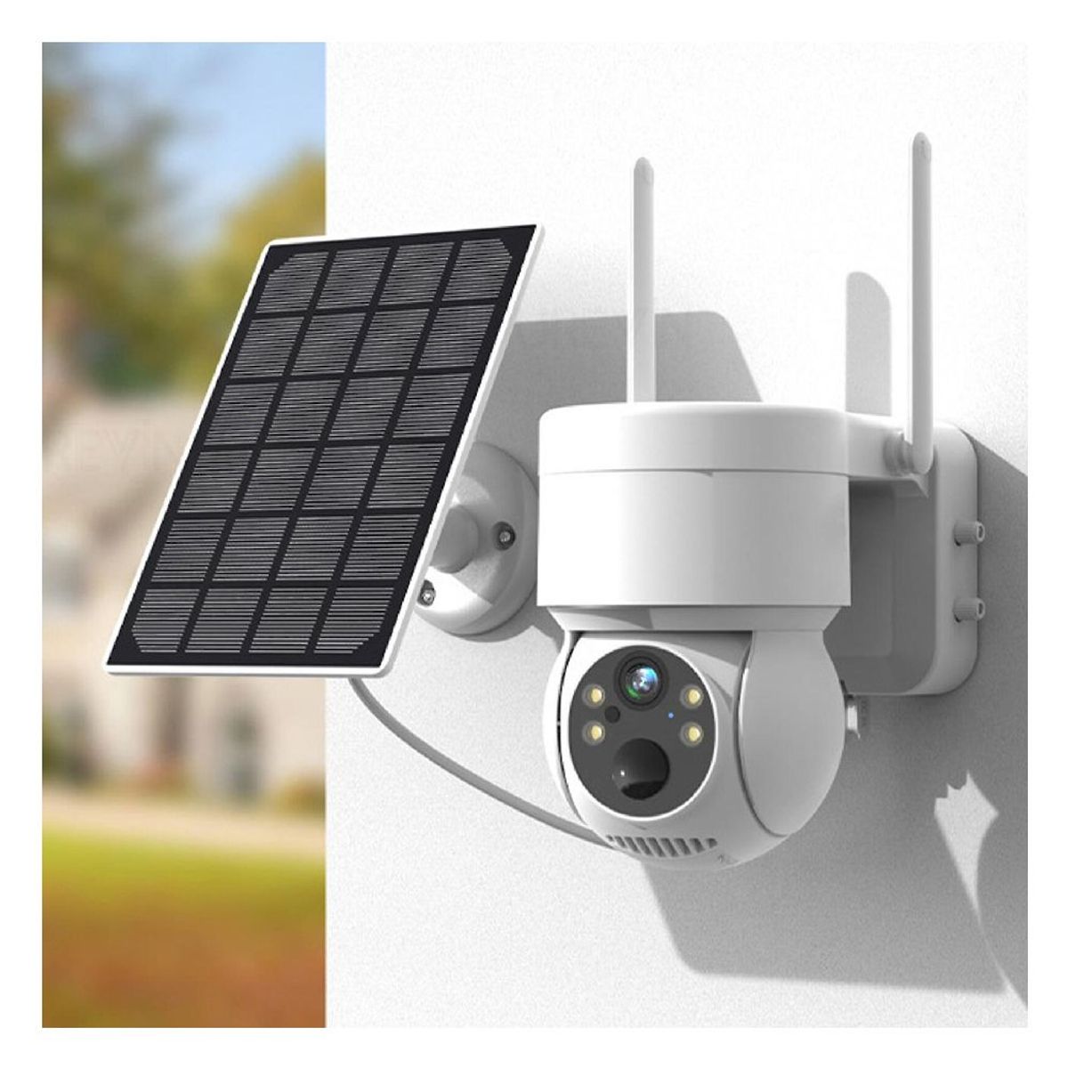 GENERICO - Cámara Solar Recargable WIFI Full HD Visión Nocturna