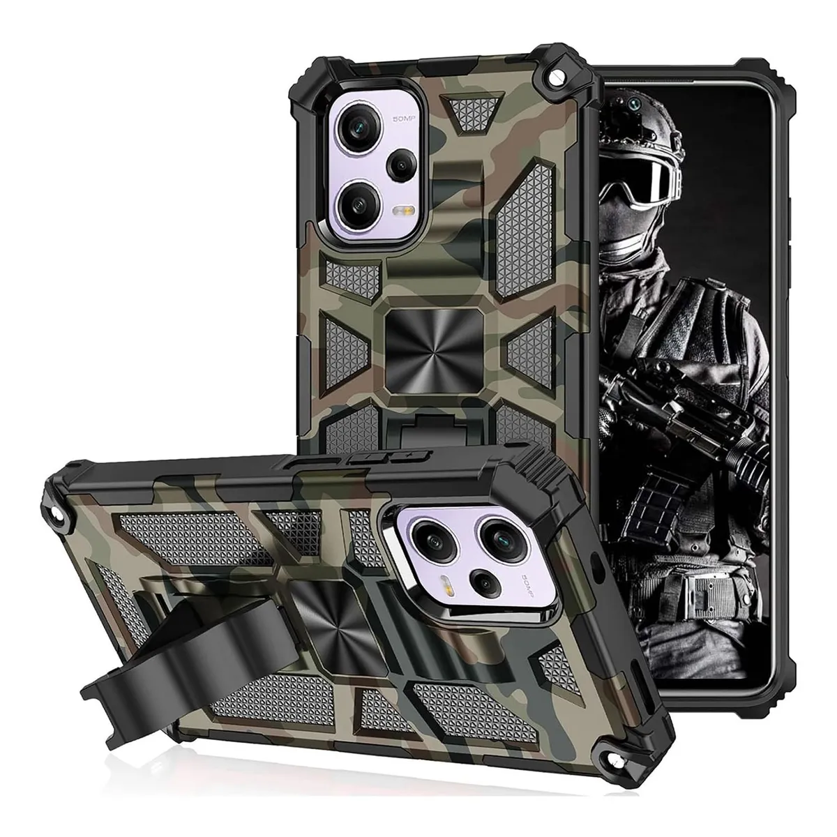 GENERICO - Case Funda Protector Anti impacto  XIAOMI NOTE 12 PRO 5G - Militar.