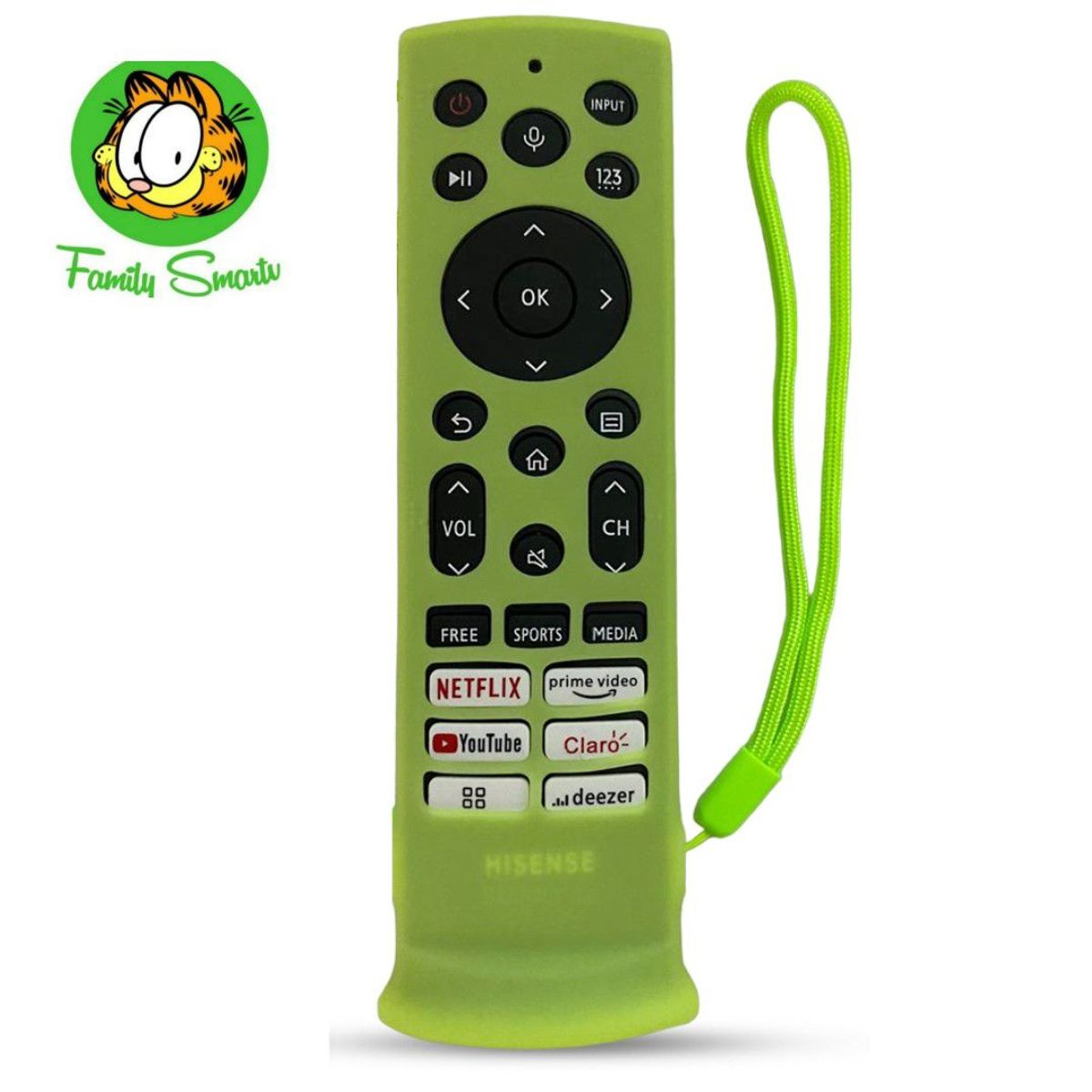 SIKAI - Funda de silicona cerrada para Control remoto Hisense Nuevo Verde