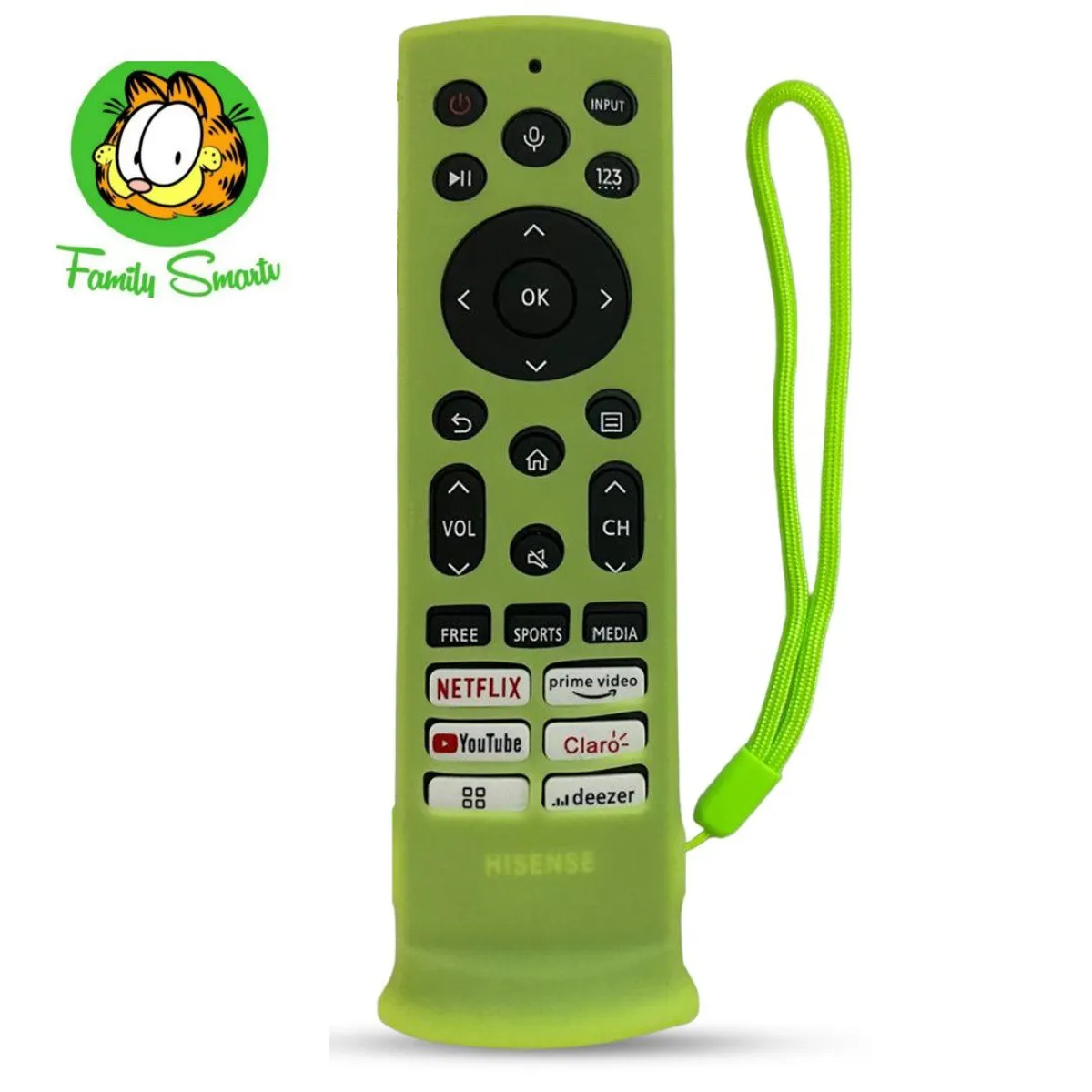 SIKAI - Funda de silicona cerrada para Control remoto Hisense Nuevo Verde