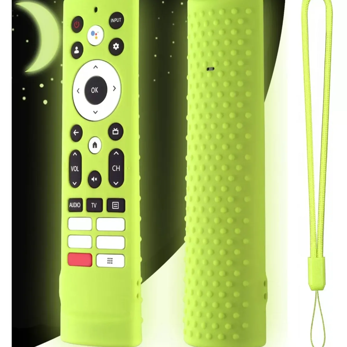 SIKAI - Funda de silicona cerrada para Control remoto Hisense Nuevo Verde