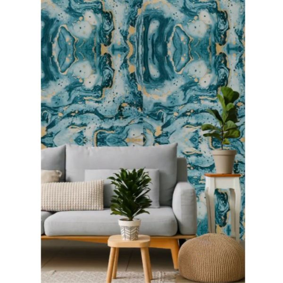 GENERICO - PAPEL TAPIZ ABSTRACTO 0.53 X 10 M PARA PARED