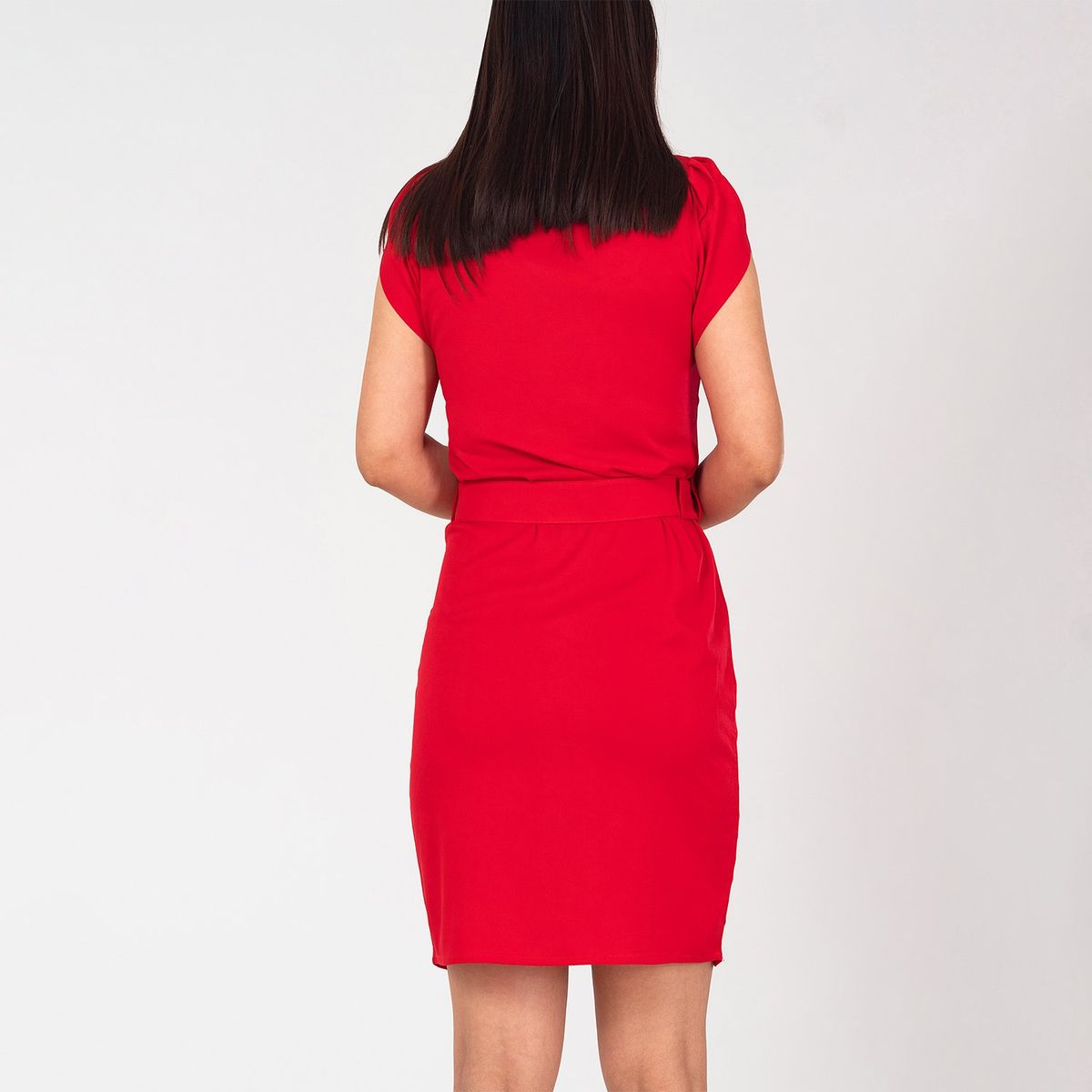 MOCALY - Vestido Corto Chalis Mujer