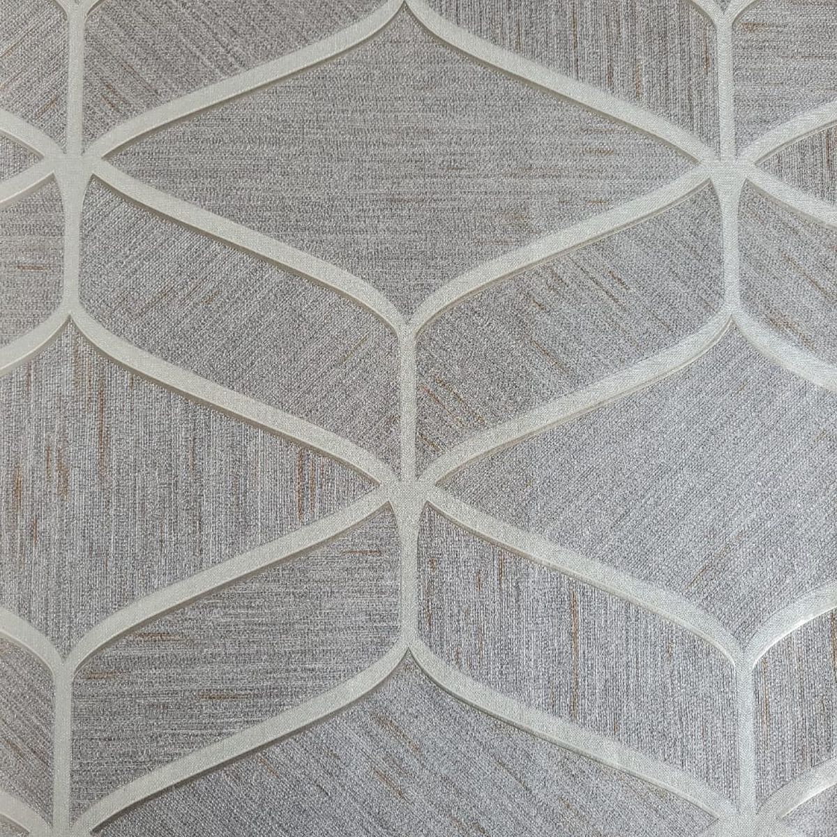 GENERICO - PAPEL TAPIZ PATRON GEOMETRICO GRIS FORMATO 0.53 CM X 10.00 M PARA PARED D 55