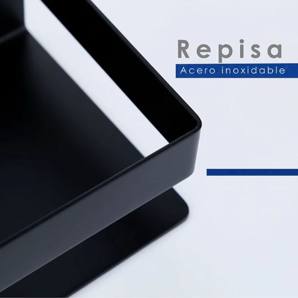 GENERICO - Repisa de Acero Negro 30 cm