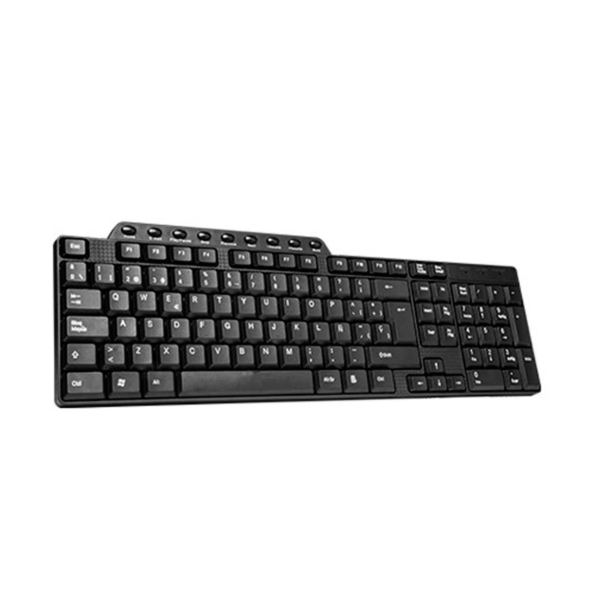 IBLUE - Teclado Slim Multimedia IBLUE USB 79013M-BK