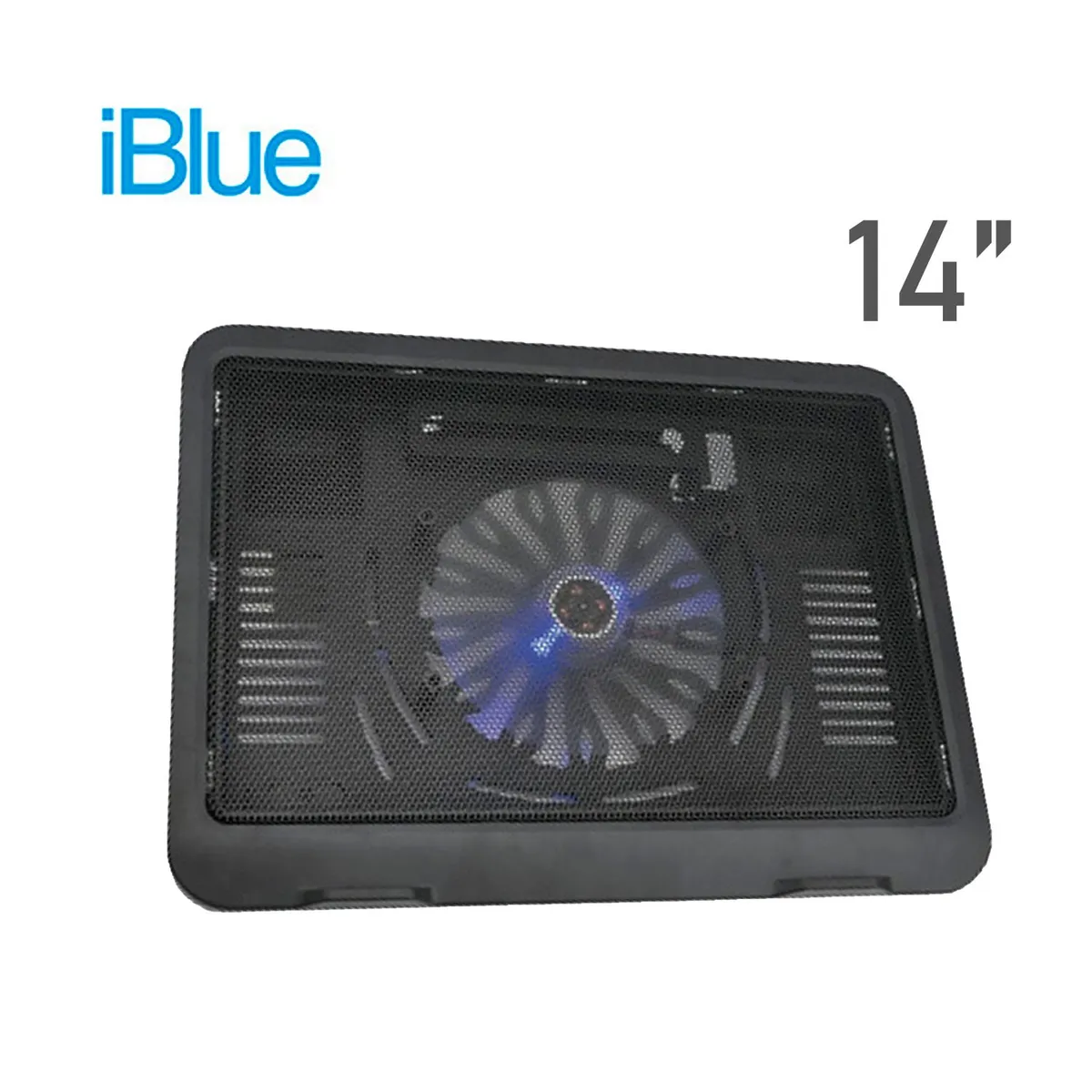 IBLUE - Cooler IBlue Para Laptop H19-BK Hasta 14 " Antideslizante USB