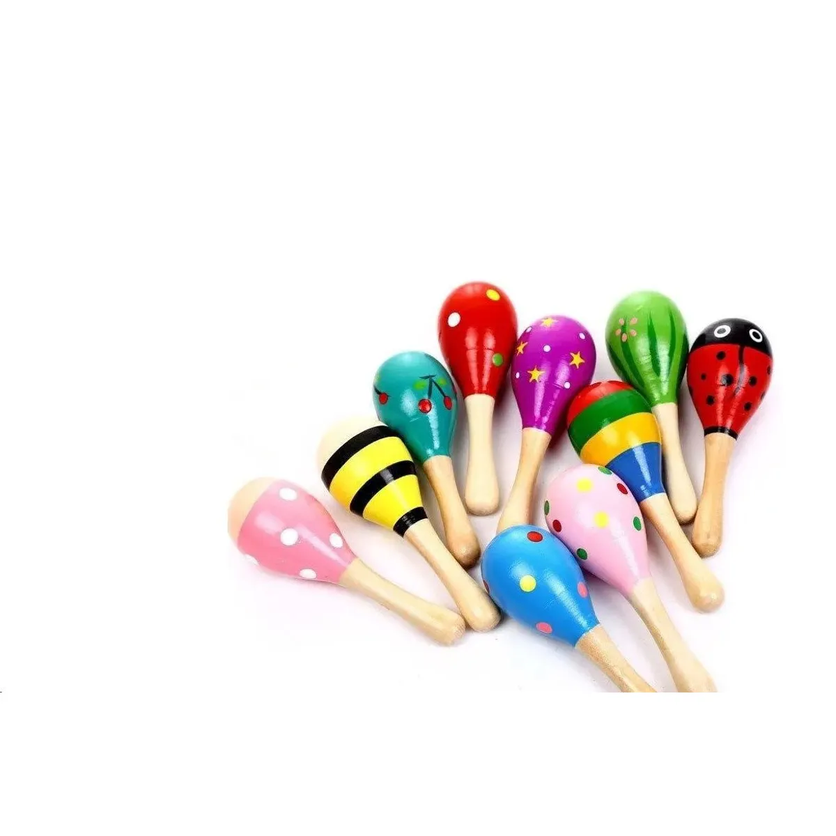 GENERICO - Instrumento Musical Maracas de Madera