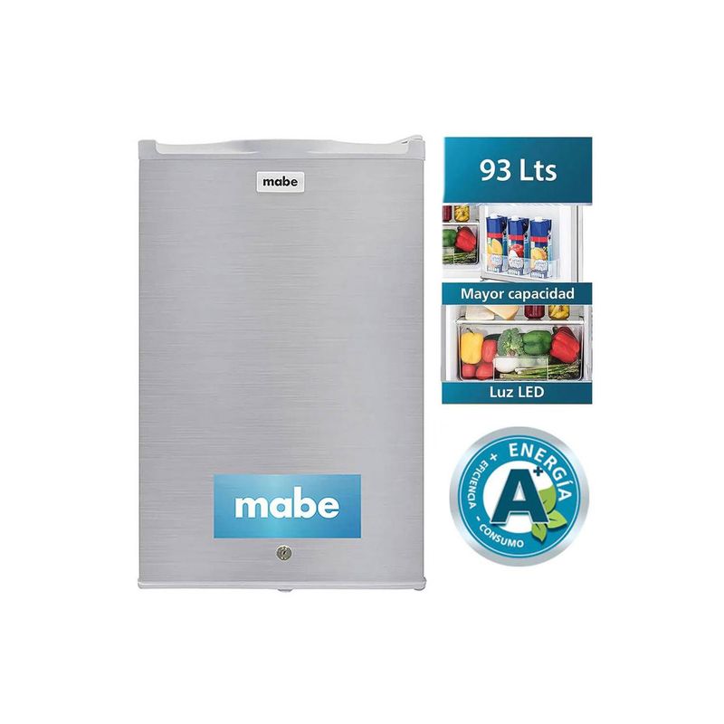 MABE - Frigobar Mabe Inox RMF04PRX0 de 93 LT