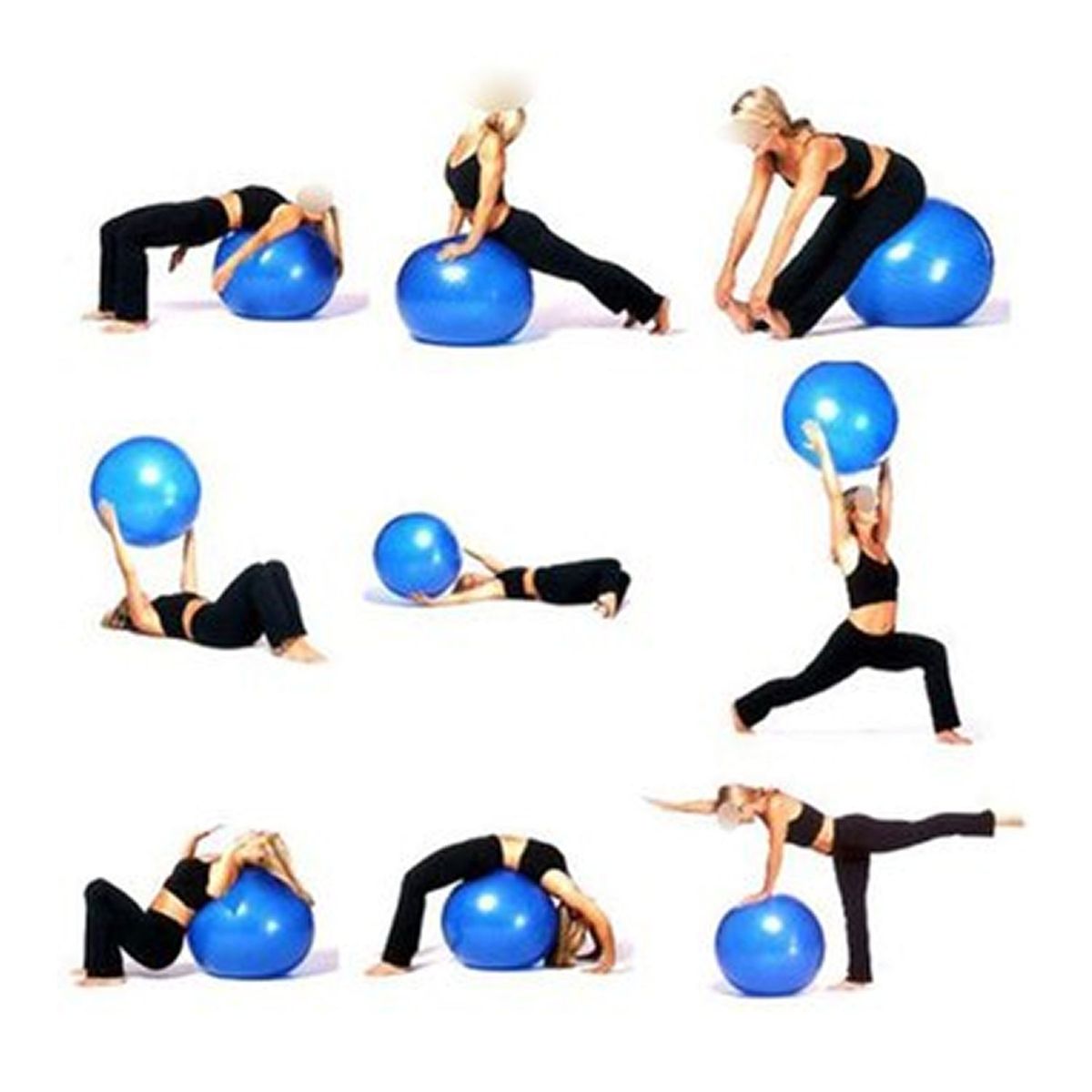 ALPHA GYM - Pelota para yoga de 65cm y pilates pelota de ejercicios