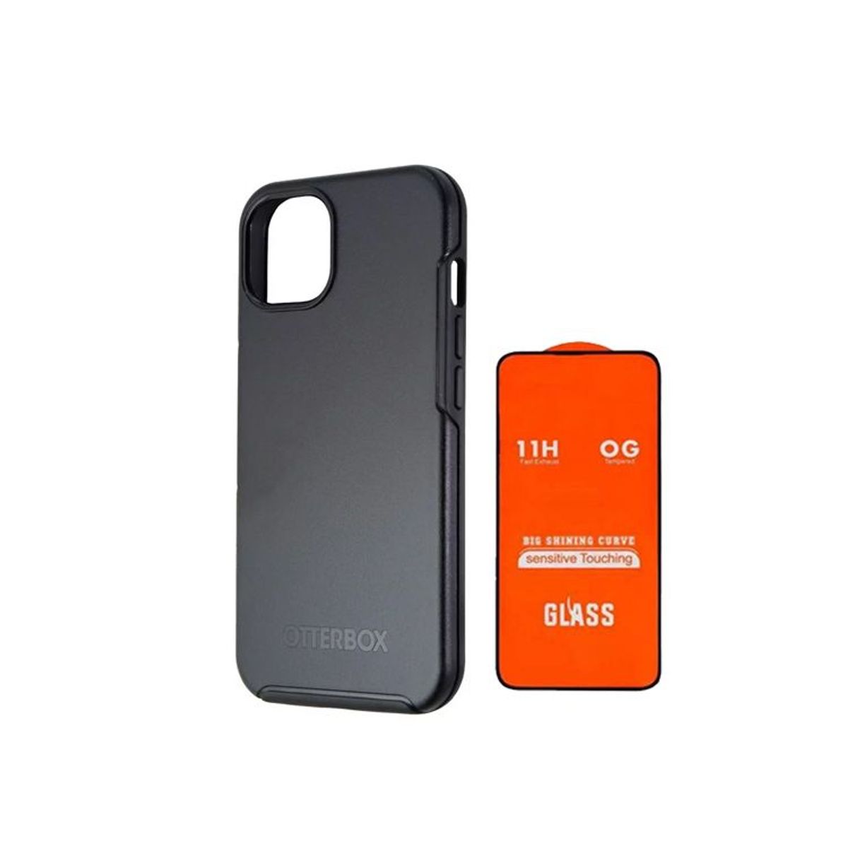 NILLKIN - Case Otterbox Symmetry Para Iphone 15 Pro Negro + Vidrio 11D