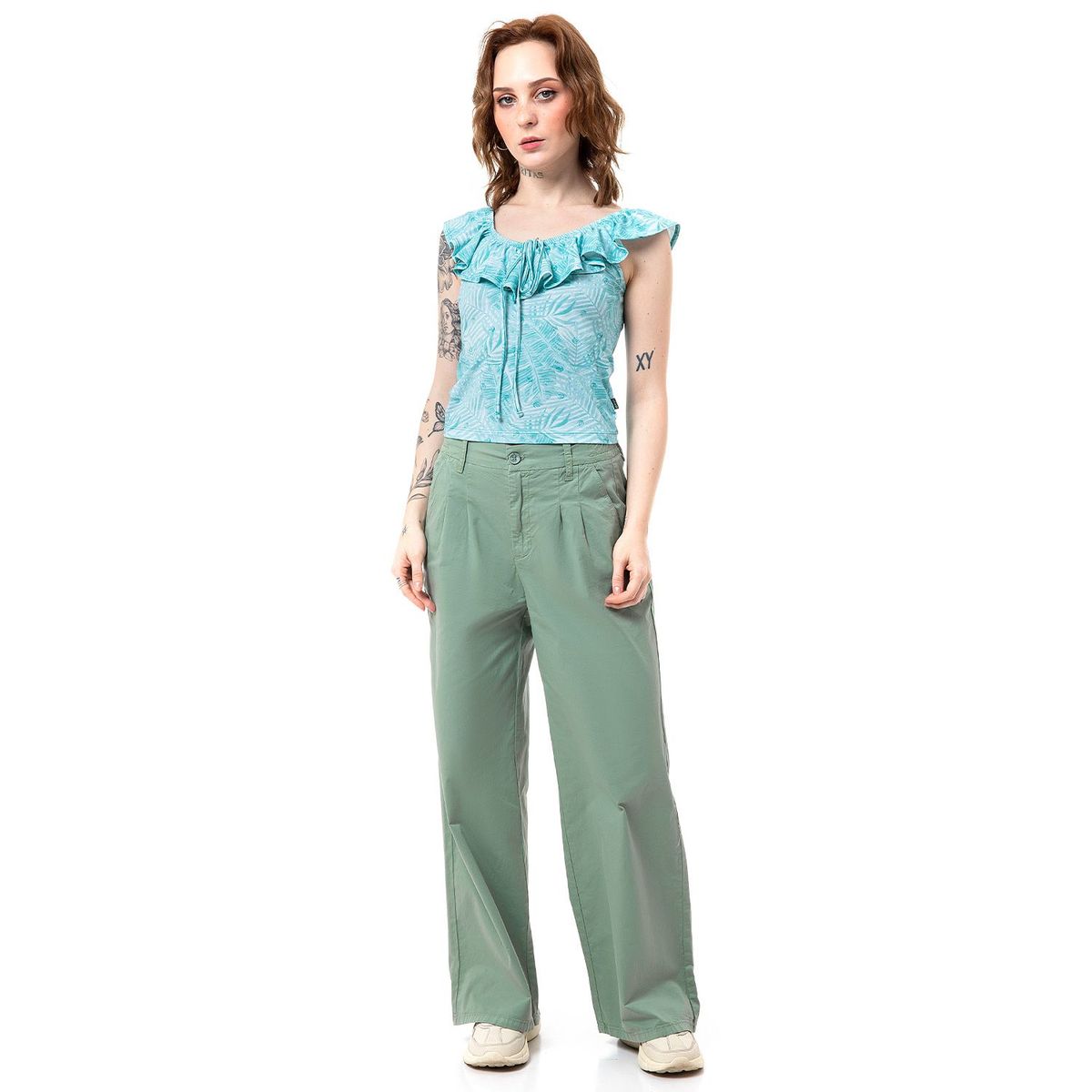 GZUCK - Falda Lar Drill Stretch Mujer Neydi 1 Squeeze