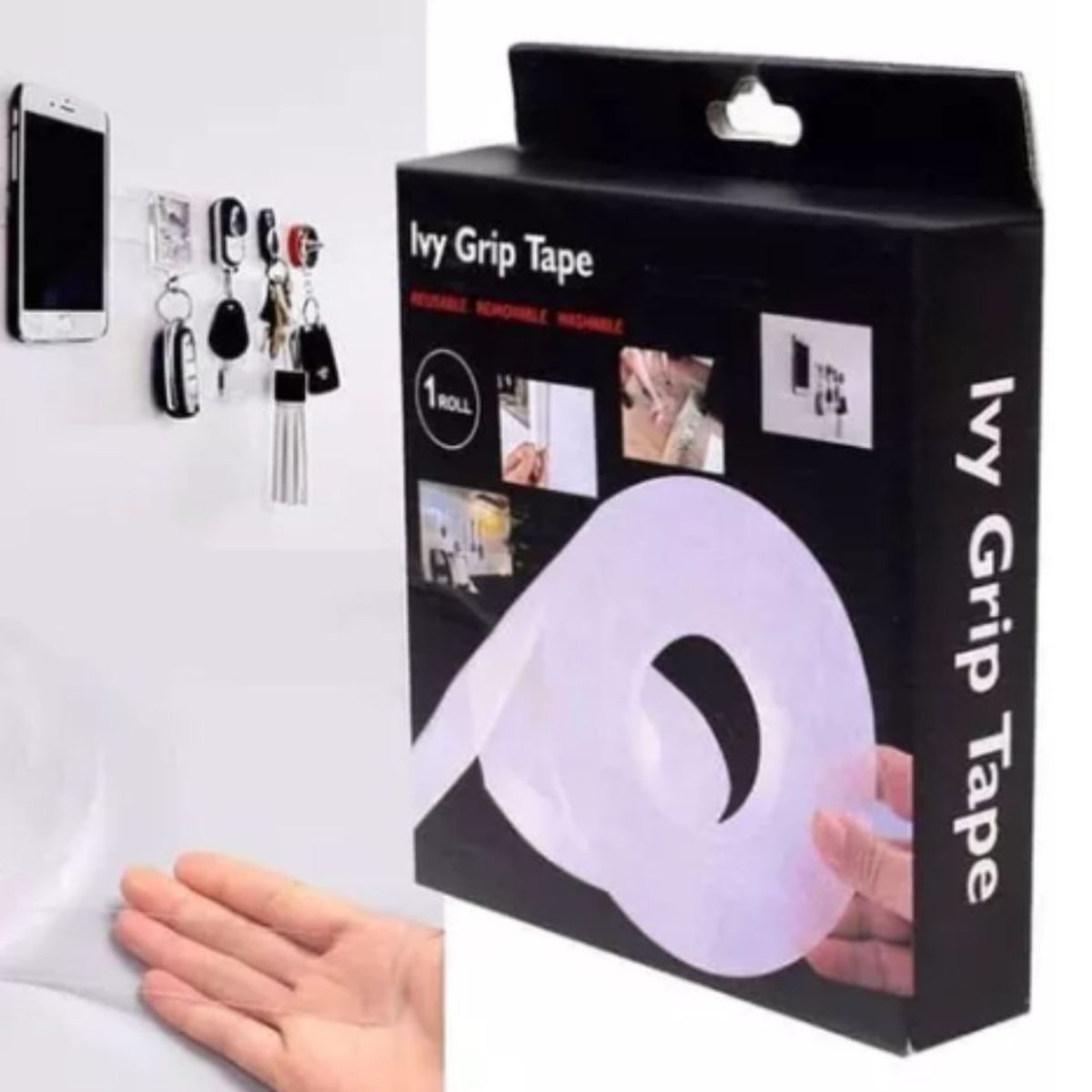 GENERICO - Cinta Mágica De 3mt Doble Cara Pega Todo Super Adhesiva