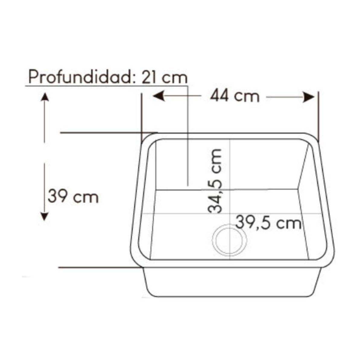 GENERICO - Lavaplatos de Acero Inoxidable - WS4439
