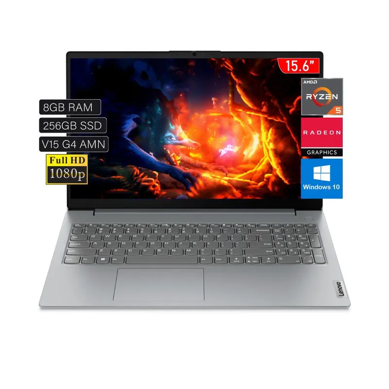 LENOVO - Laptop  Lenovo  AMD Ryzen 5 7520U 8GB RAM SSD 256GB WINDOWS 11 15.6